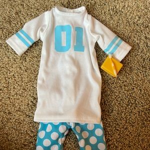 Blue our generation polkadot PJ set
